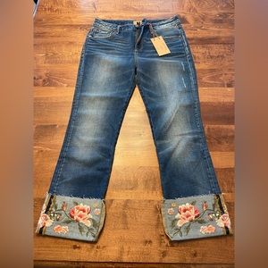 Driftwood Premium Cropped Jeans- NWT Size 28